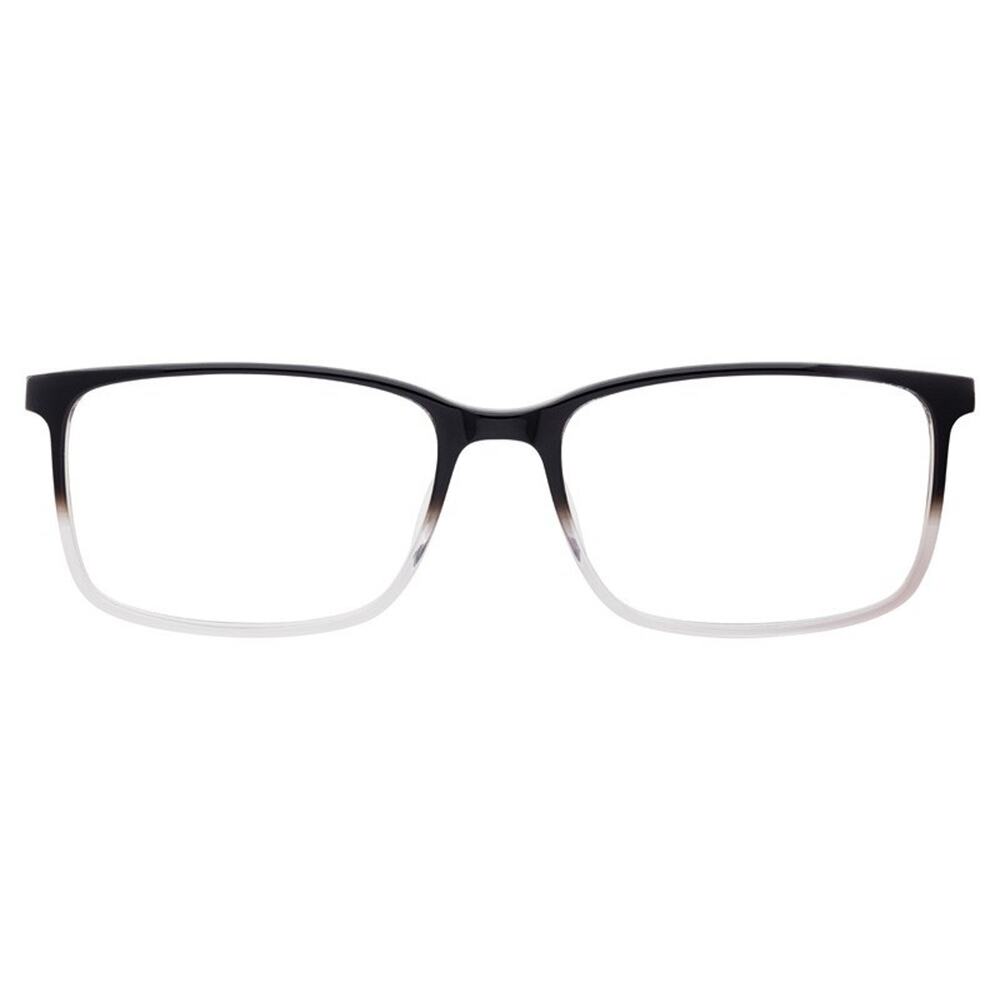 CAPRI GR 818 BLACK CLEAR RECTANGULAR AUTHENTIC EYEGLASSES FRAMES 58-19-155